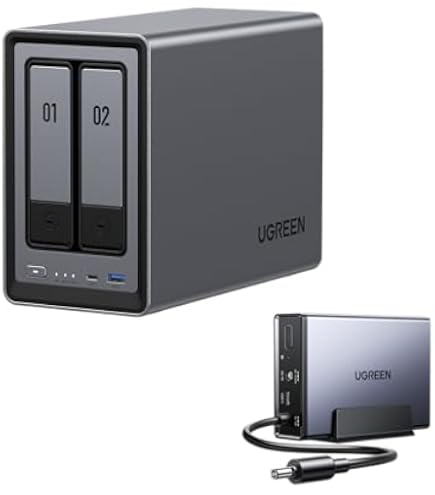 Amazon | UGREEN 4ベイNAS(ディスクレス)、104TB、NAS、NASync DXP4800